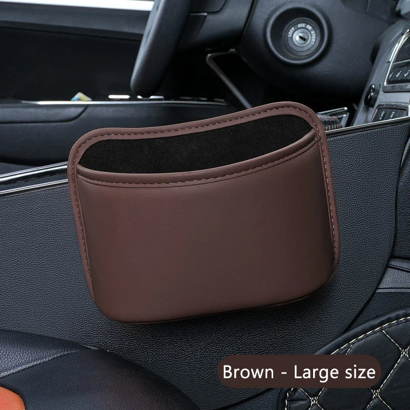 SEAMETAL Universal Car Cup Holder Box Multifunction Leatherette Car Door Water Cup Storage Box Trash Can Car Accessiroes
