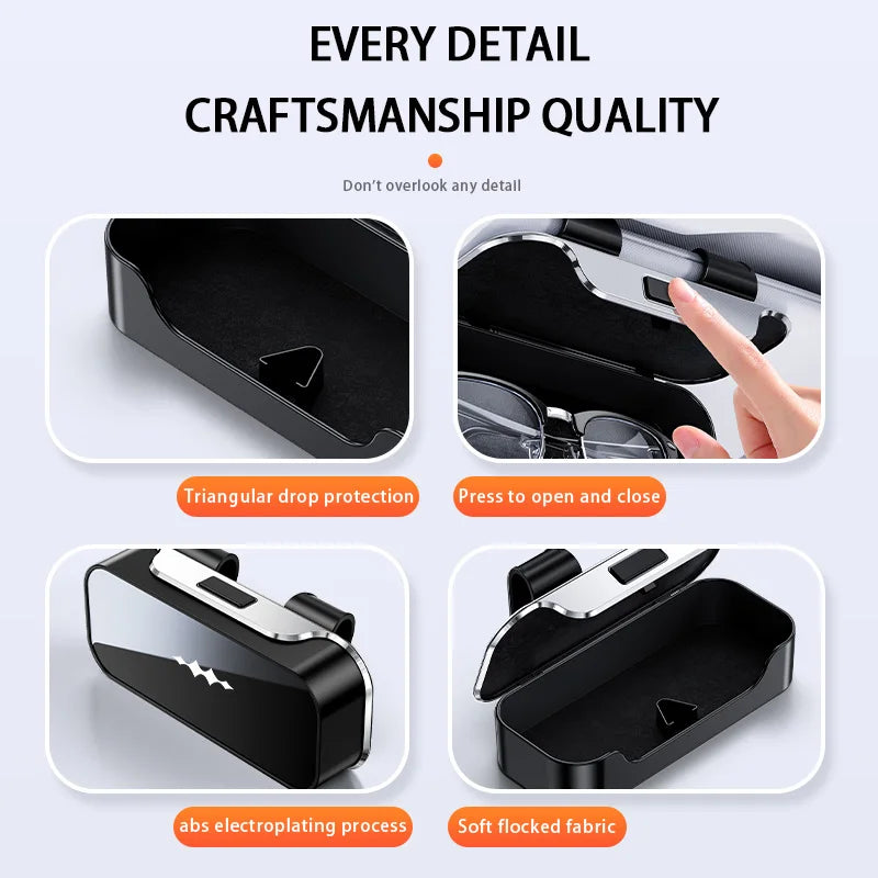 Car Visor Sunglasses Glasses Case Glasses Holder Clip Box For BYD Leopard 5 8 BAO 5 8 Titanium 3 2025 Car Interior Accessories