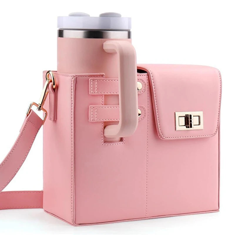 Outdoor Water Bottle Bag Portable Crossbody Multifunctional Universal Protection Pouch Single Shoulder Solid Color Storage