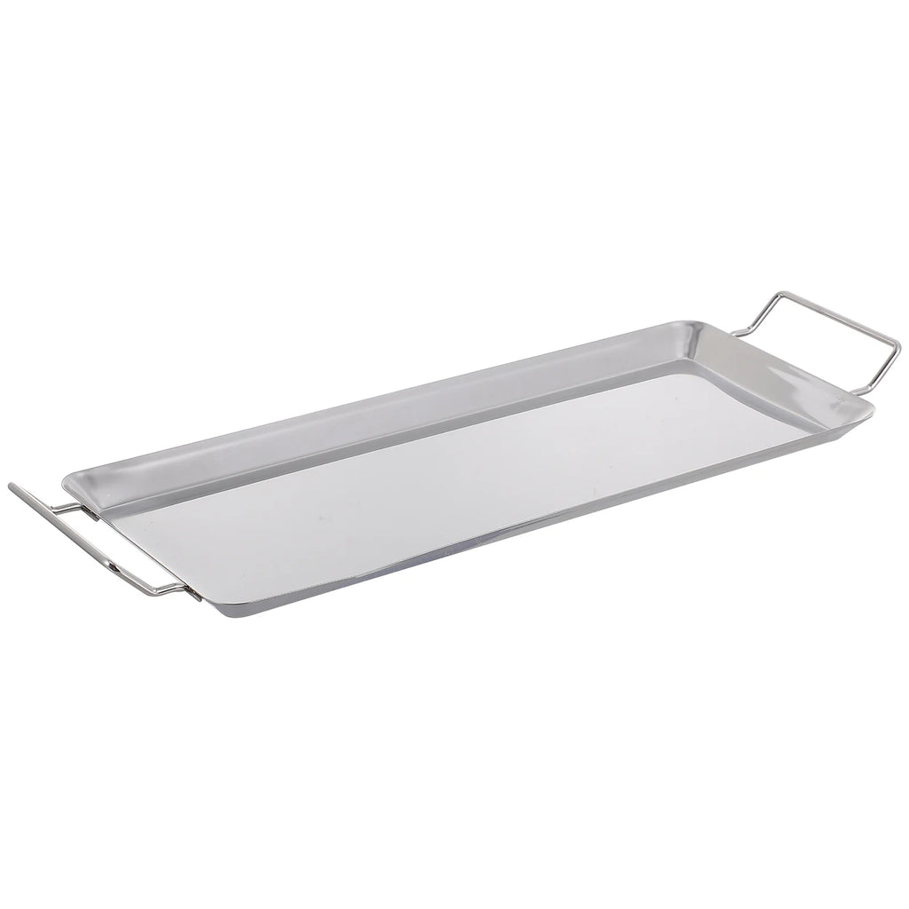 Extra Thick Stainless Steel Roasting Pan NonStick BBQ Grill Plate Home Outdoor Thermal Conductive Baking Tray For Barbecue Fish