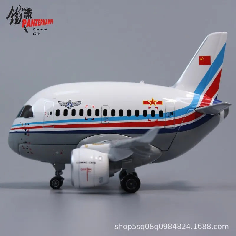 Q-Version Cartoon Airplane All Alloy Airbus American Airlines A321/Delta Air Lines/C919 Aviation Collection Model Airplane