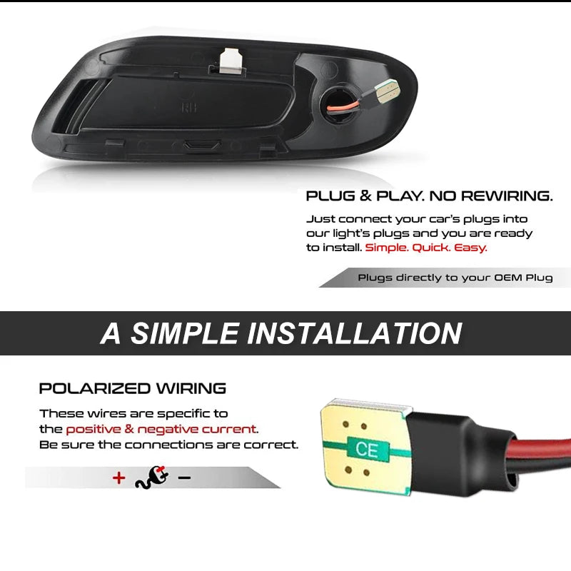 For Mini Cooper F56 F57 Dynamic Led Side Repeater Indicator Lights For Mini Cooper F55 Flowing Side Marker Signal Lamps Lights