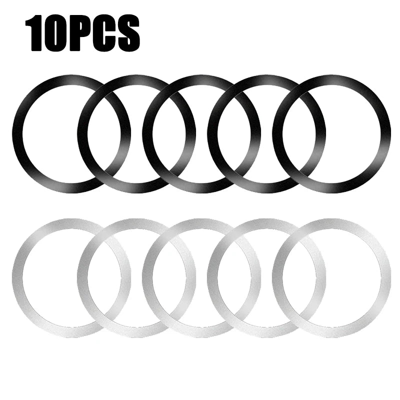 Universal Magnetic Metal Plate Ring Car Magnet Phone Holder Magsafe Wireless Charger Iron Sheet Sticker Car Accessories Interior
