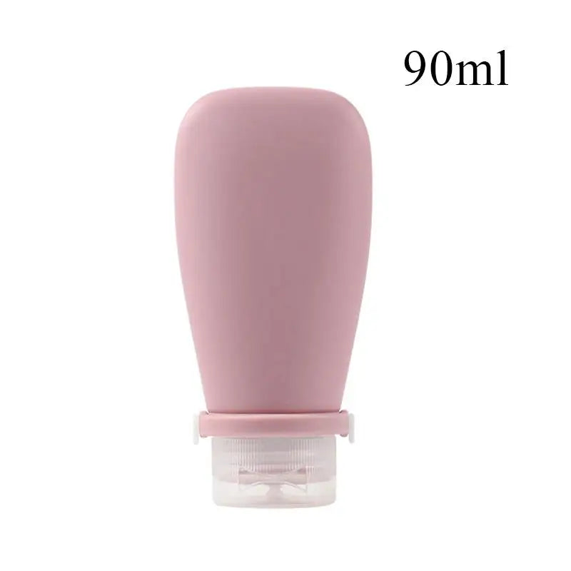 1/2/3pcs 90Ml Travel Silicone Refill Bottle, Shower Gel, Shampoo Refill Bottle, Squeeze Refill Empty Bottle