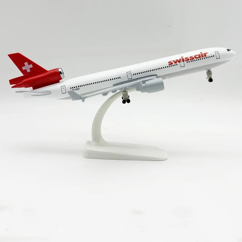 MD-11 Series Scale Aircraft 20cm South Korea MD11 UPS KLM Airways Metal Alloy Model Boys Toys Display Collection Aviation