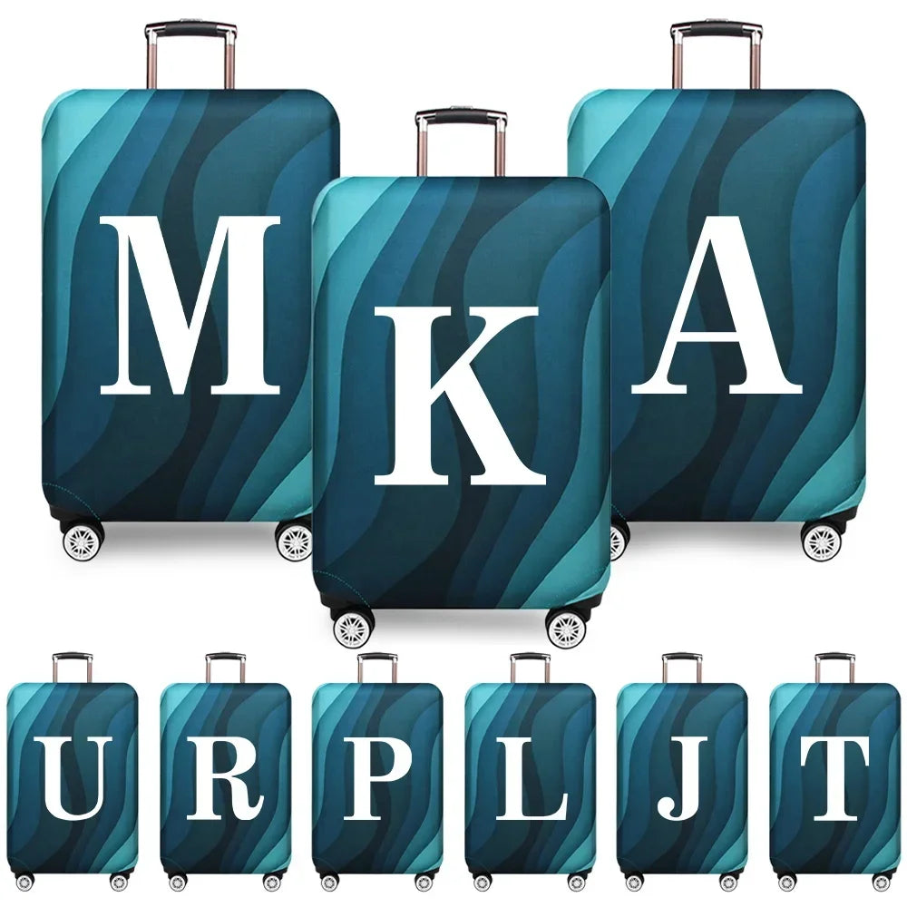 Luggage Cover Travel Suitcase Protective Cover White Series Dust-Proof Stretch Fabric for 18-32inch Baggage Case