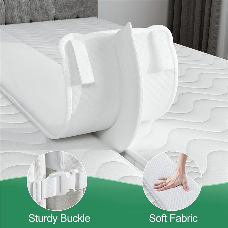 A26F-10" Extra Wide Bed Bridge Adjustable Mattress Bed Connector For Stayover,Family Room