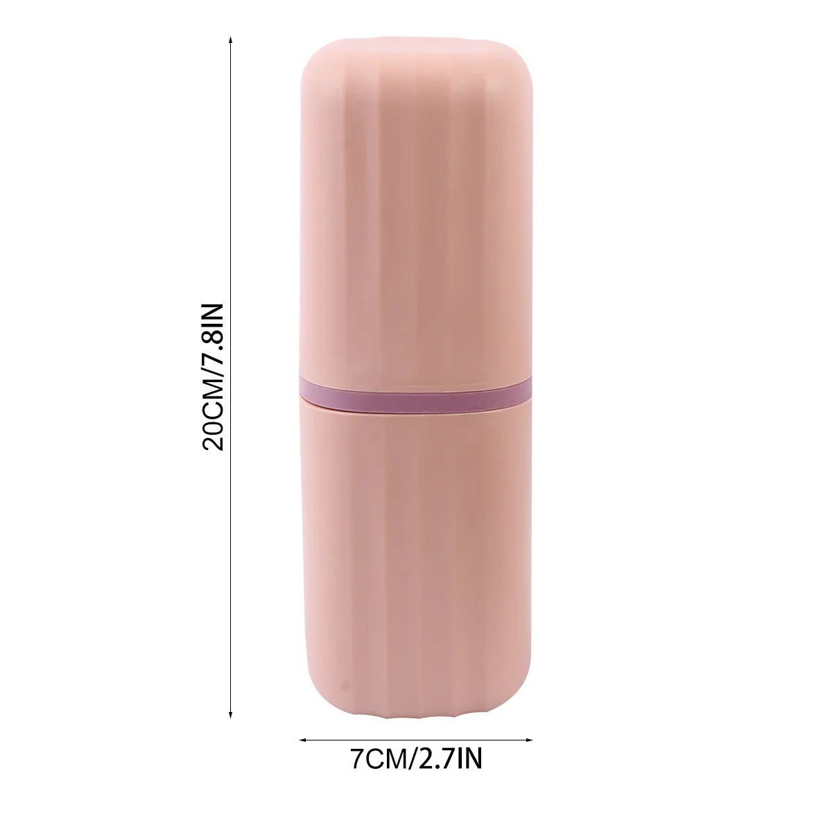 2Pcs Plastic Toothbrush Case Lightweight Compact Storage Box Travel Bathroom Supplies Organizer for Toothpaste Comb
