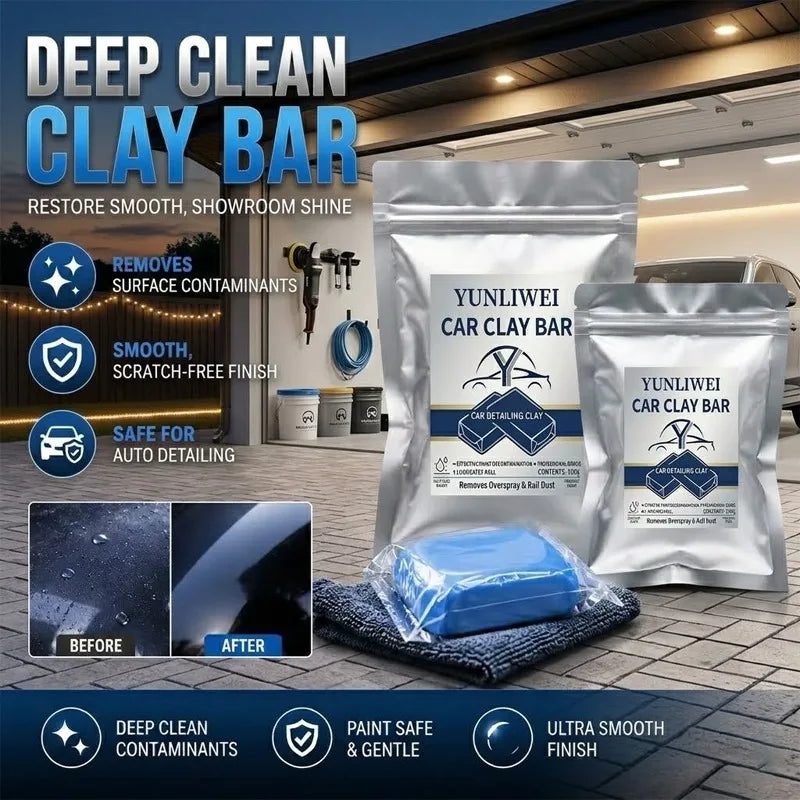Yunliwei Magic Car Clay Bar for Auto Detailing Professional Paint Cleaning Tool Scratch-Free Soft Pliable Contaminant Remover