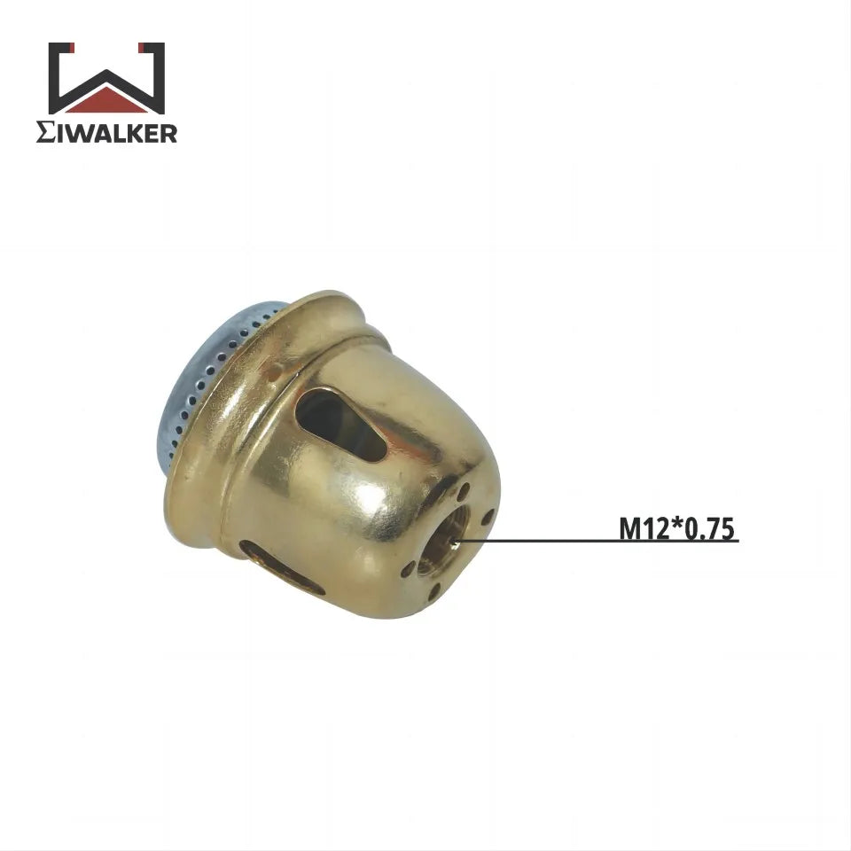 The low-noise burner head of the iWalker Camping Oil Stove G43S has a thread specification of M12×0.75.