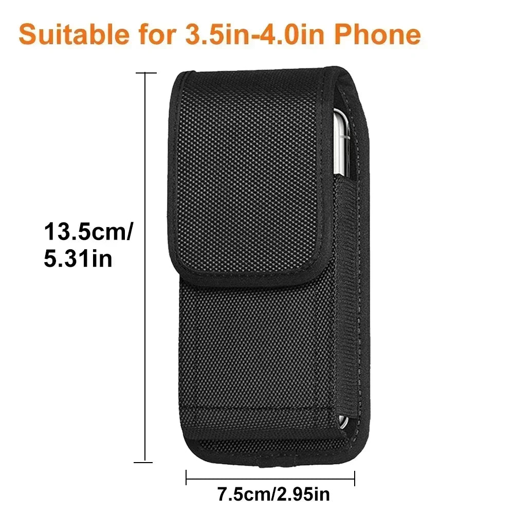 1Pc Tactical Nylon Phone Holster Waist Pack With Buckle Portable Card Wallet Outdoor Sports Tool Carry Pouch