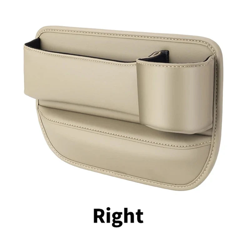 Leather Car Seat Sewn Gap Crevice Slot Storage Box Cup Holder For BMW E46 F30 E60 E90 F10 X5 E70 E39 E36 E87 X7 E92 E91 E28 X3 X
