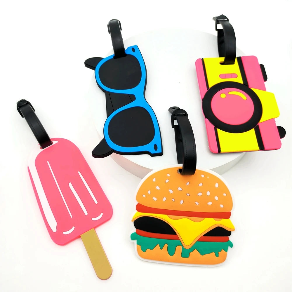Ice Cream Luggage Tags Cute Luggage Tag for Suitcases Schoolbag Travel Tags Summer Beach Holiday Baggage Tags ID Labels