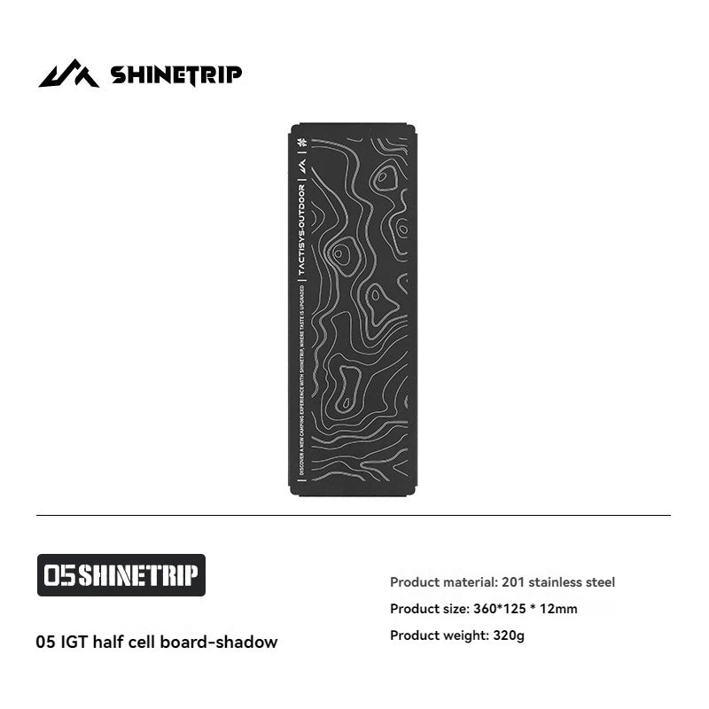 ShineTrip Stainless Steel IGT Modular Insert Panel—DIY Tactical-Style Expansion With Ambient Appeal