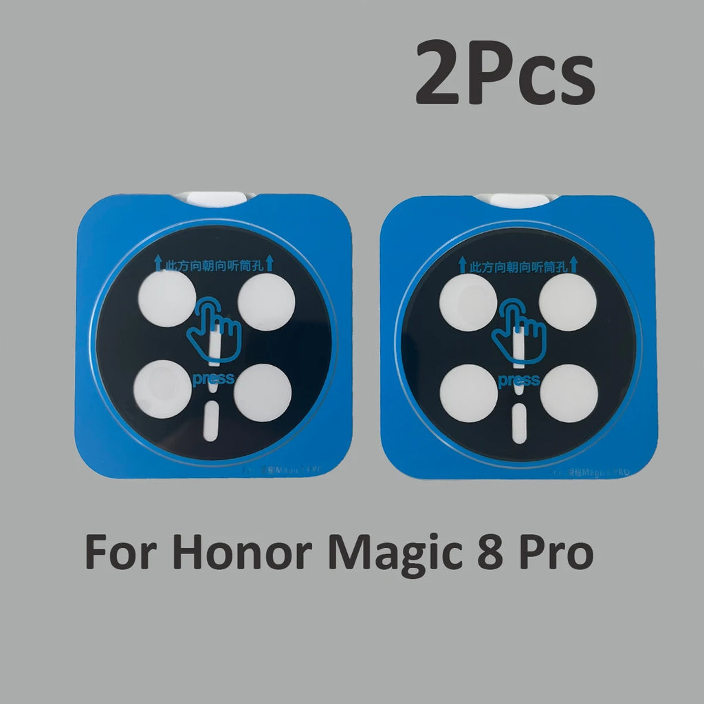 2Pcs For Honor Magic 8 7 6 Pro 7pro Camera Lens Glass Cover Locator Easy Installation Protector For X200Ultra Camera Glass Film
