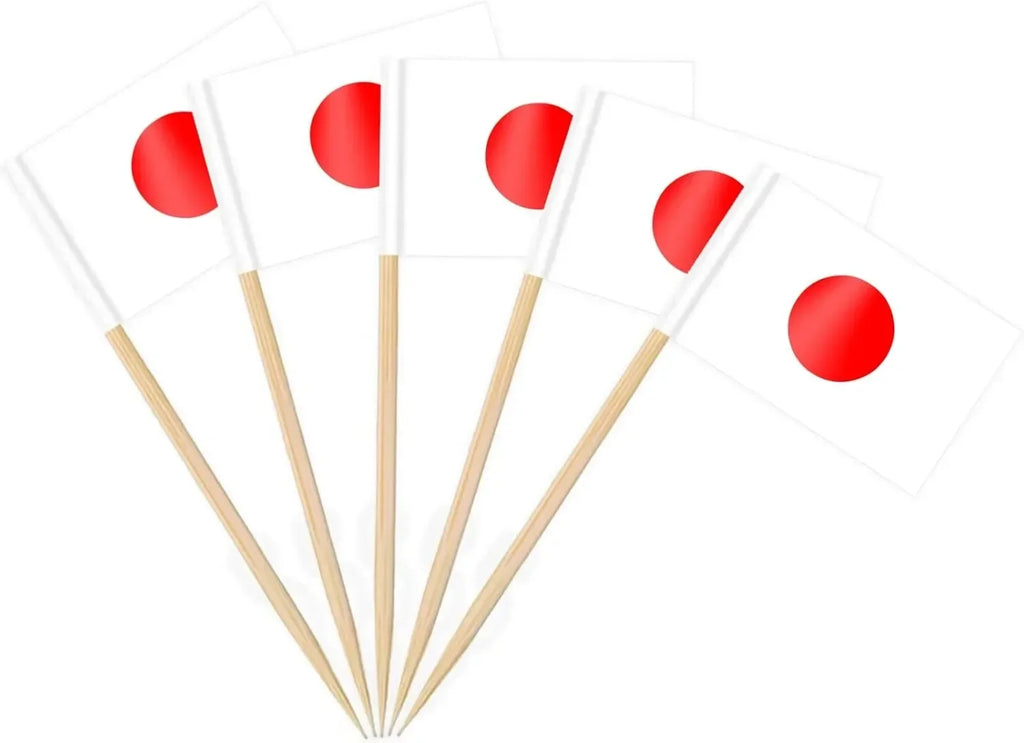 Brazil Flag Toothpick Flags Picks, 100Pcs Small Tiny Brazil Cupcake Toppers Stick Flags National Day, Birthday Party Decorations
