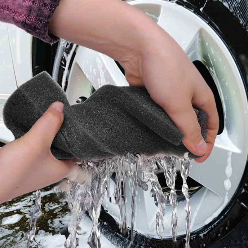 High Density Black Car Wash Sponge Wipe Sponge Block Car Glass Absorbent Polishing Waxing Cleaning Kitchen Household Accessory