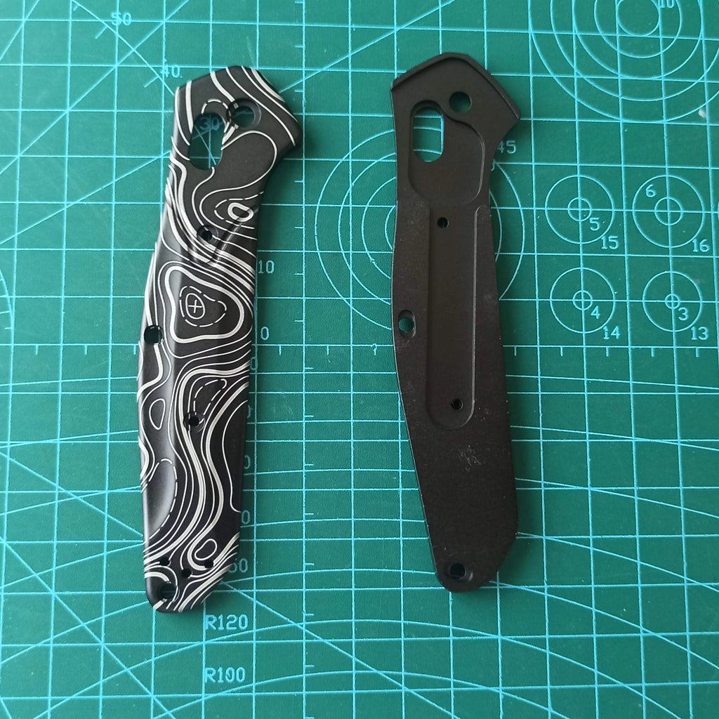 1 Pair Custom Made Aluminum Alloy Handle Scales For Benchmade 940 Osborne Knives