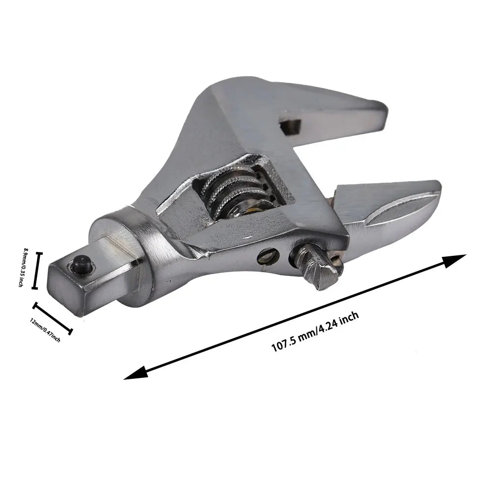 0-35mm Adjustable Wrench Head Pipe Wrench Spanner Alloy Steel for Torque Wrench holder