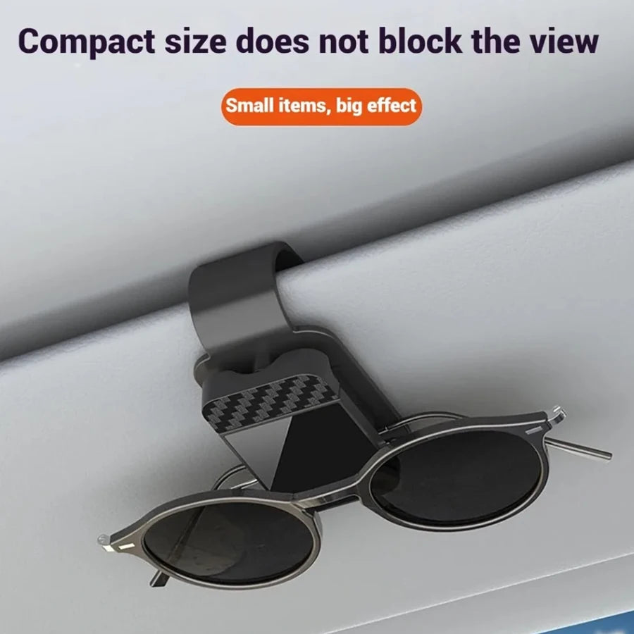 Car Sun Visor Sunglasses Clip Holder Stable Eyeglasses Hanger Card Ticket Organizer Interior Storage Clip Car Accessories