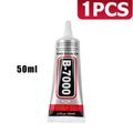 B-7000 Glue Clear for Rhinestone Crafts, Jewelry and Bead Adhesive B7000 Semi Fluid High Viscosity Glues for Clothes Shoes Fabri
