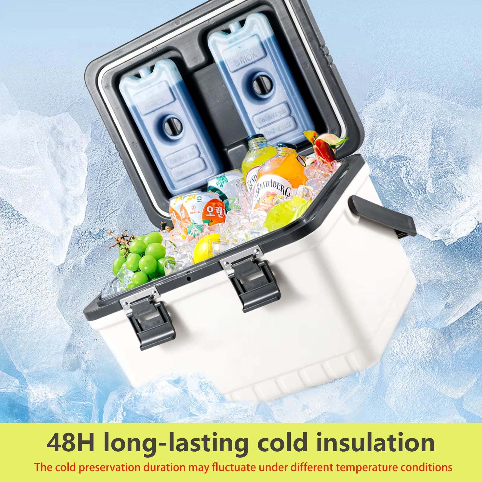 Outdoor Picnic Beach Insulated ice pack Camping Ice Box Large Capacity Fishing Barbecue Ice Bucket Portable Insulated Cooler Box