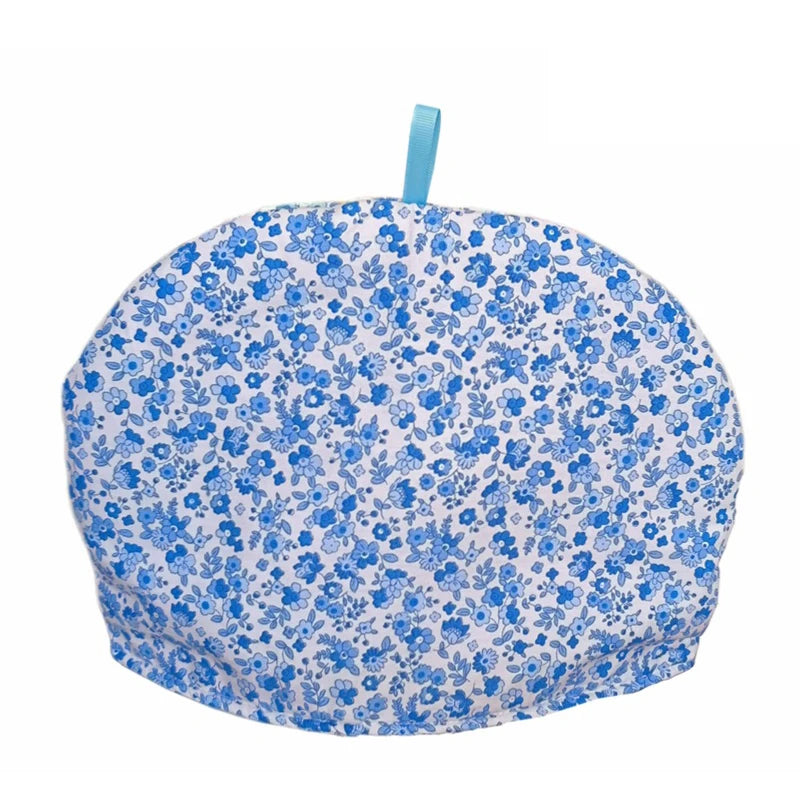 Househeld Teapot Keep Warm Cover Fabric Art Fragment Flower Cotton Dust Cover Anti-scald Cup Kettle Thermal Insulation Cover