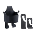 Backseat Car Organizer with Cup Holder, Multifunctional Back Seat Car Organizer with Two Seat Hooks, Hold Snacks Drinks & Phones