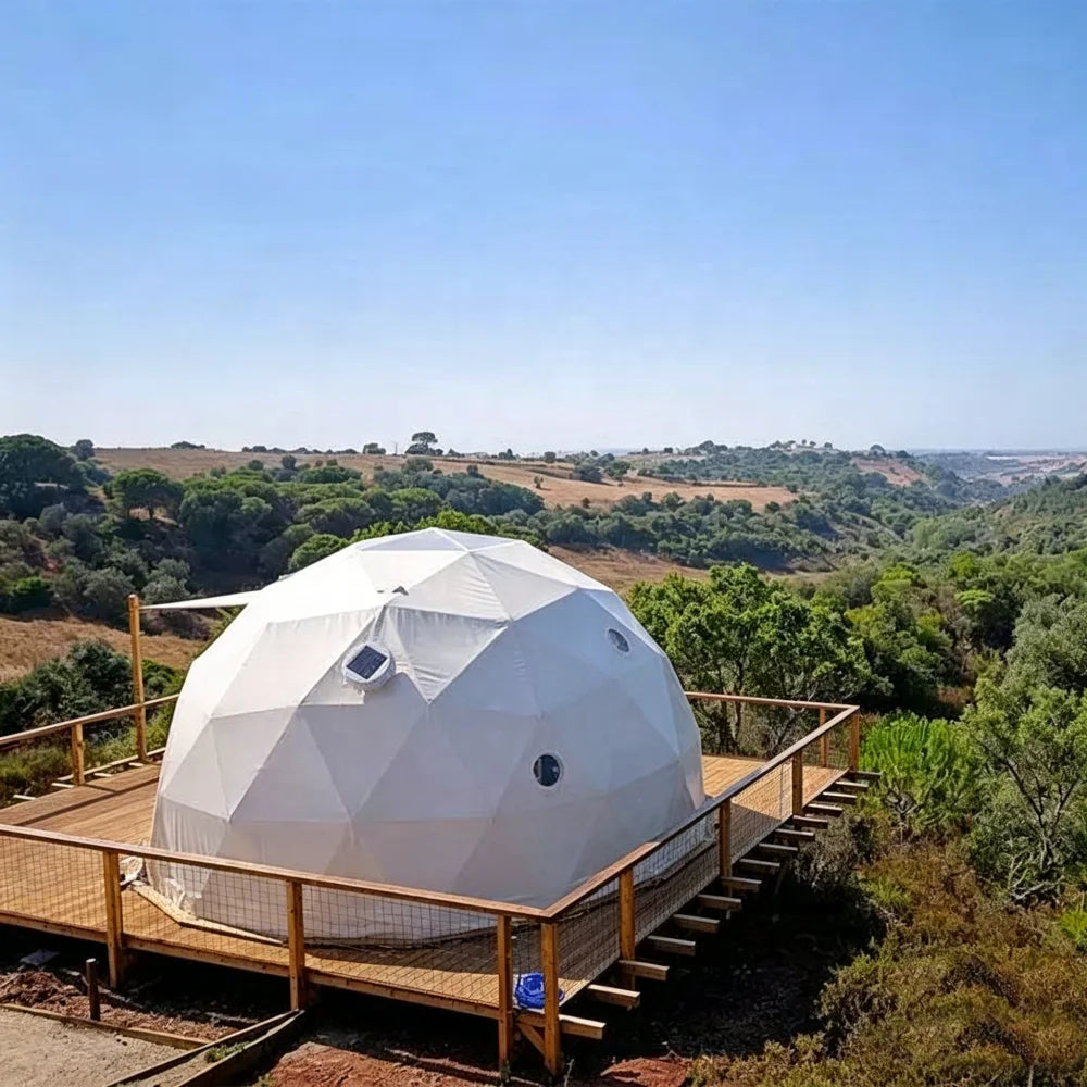 Waterproof Outdoor Exhibition Geodesic Dome Tent, Professional Galvanized Steel Round Shelter for Commercial Outdoor Activities