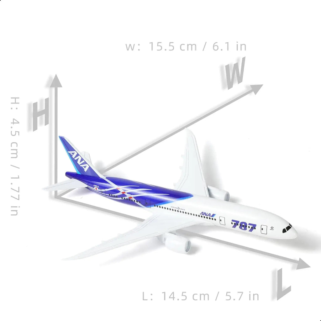 16cm Japan ANA B787 Toy Airplane Model 1/400 Scale Metal Diecast Airplane Models Kit for Collections and Displays or Boy Gift