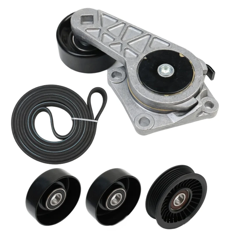 【Price Drop !!】 Drive Belt Tensioner Kit Serpentine Belt Drive Assembly Kit 90K-38274A ACK061025 DBK061025B For Ford F-150 F-250