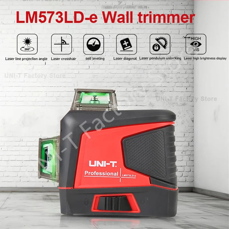 UNI-T LM573LD LM575LD LM576LD E Laser Level Tool 12 16 Lines 360 Self Leveling Professional Green Laser Level Meter