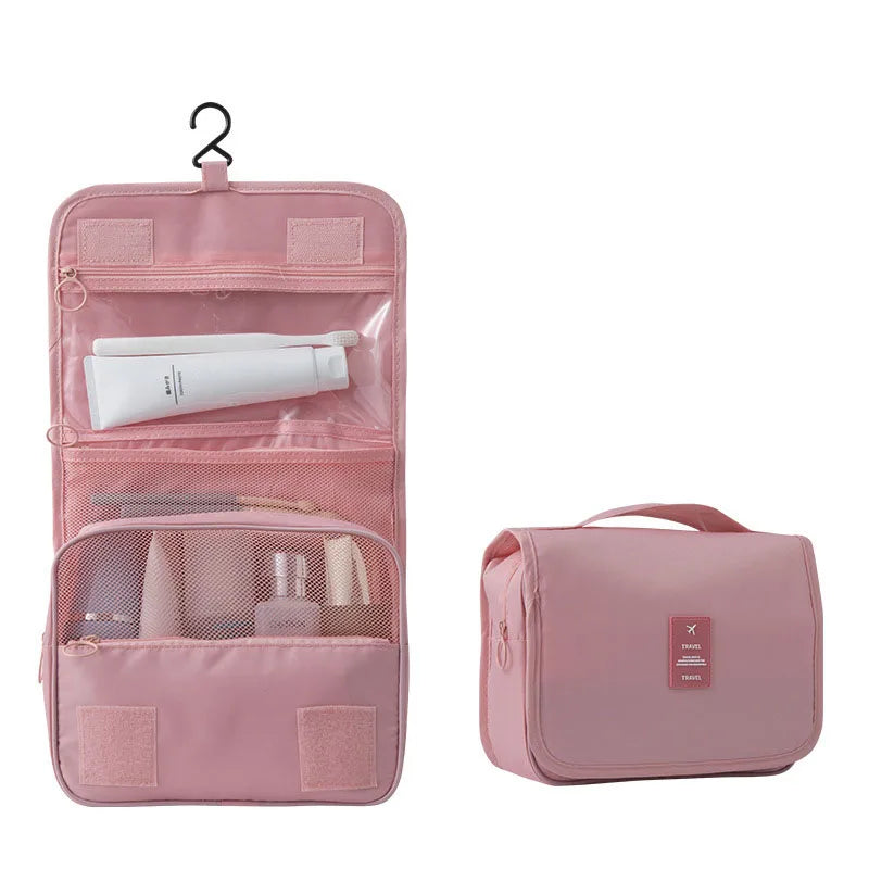 Travel Makeup Bag Waterproof Toiletries Organizer High Quality Women Neceser Bathroom Hook Wash Pouch Hook Makeup Storage Bag