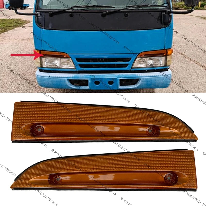 For Isuzu ELF NHR NKR NPR Truck  100P Front Bumper Headlight Lamp Eyebrow Cover Headlight Eyebrow Cover