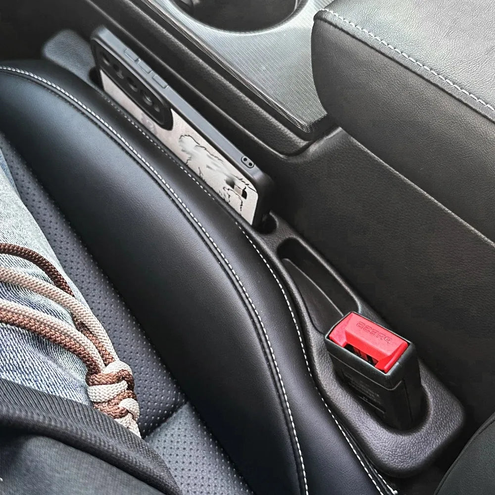 2Pcs Universal Car Seat Gap Filler Leak Proof Plug Strip Car Interior Phone Wallet Key Storage Organizer Car Interior Accessorie