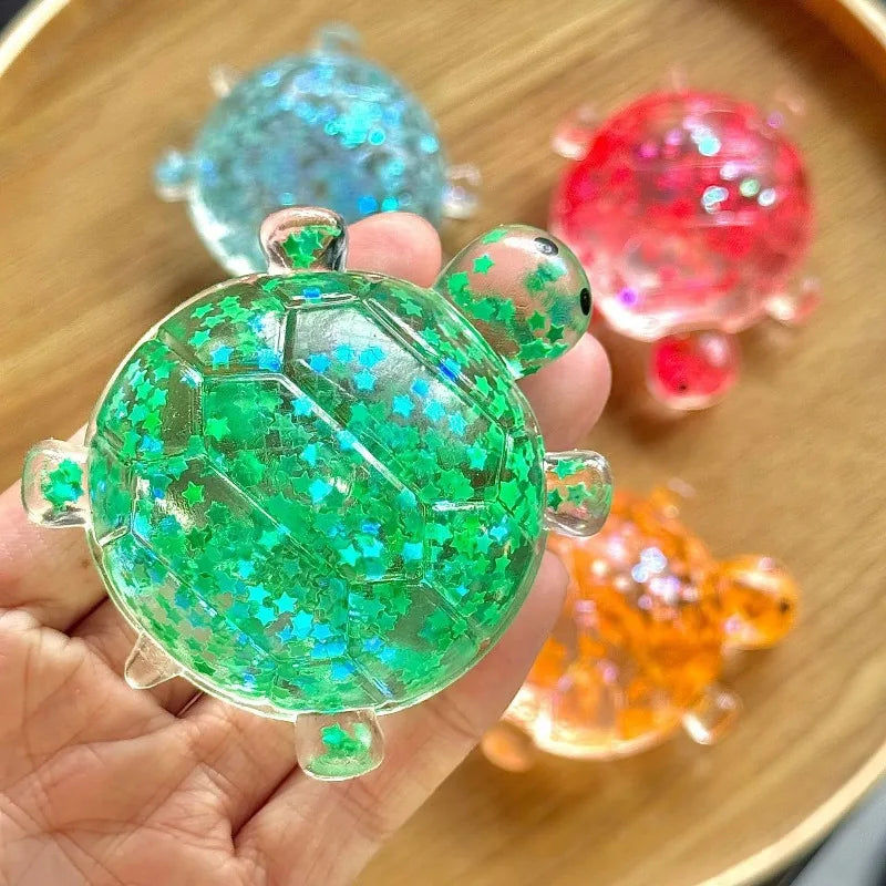 Large Maltose Glitter Turtle Axolotl Diamond Squeeze Stress Relief Toy High-Quality Slow Rebound Squeeze Stress Toy