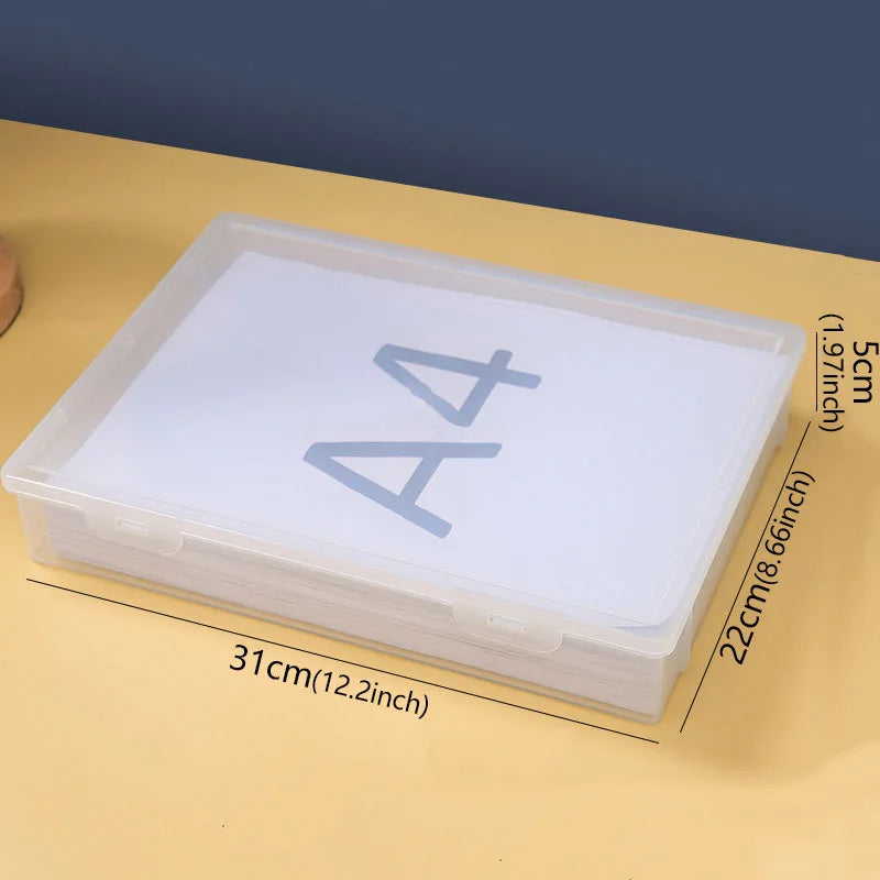 Plastic Box for Data Certificate Stationery Jewelry Portable Capacity Stationery Jewelry Large Capacity File Organizer Supplies