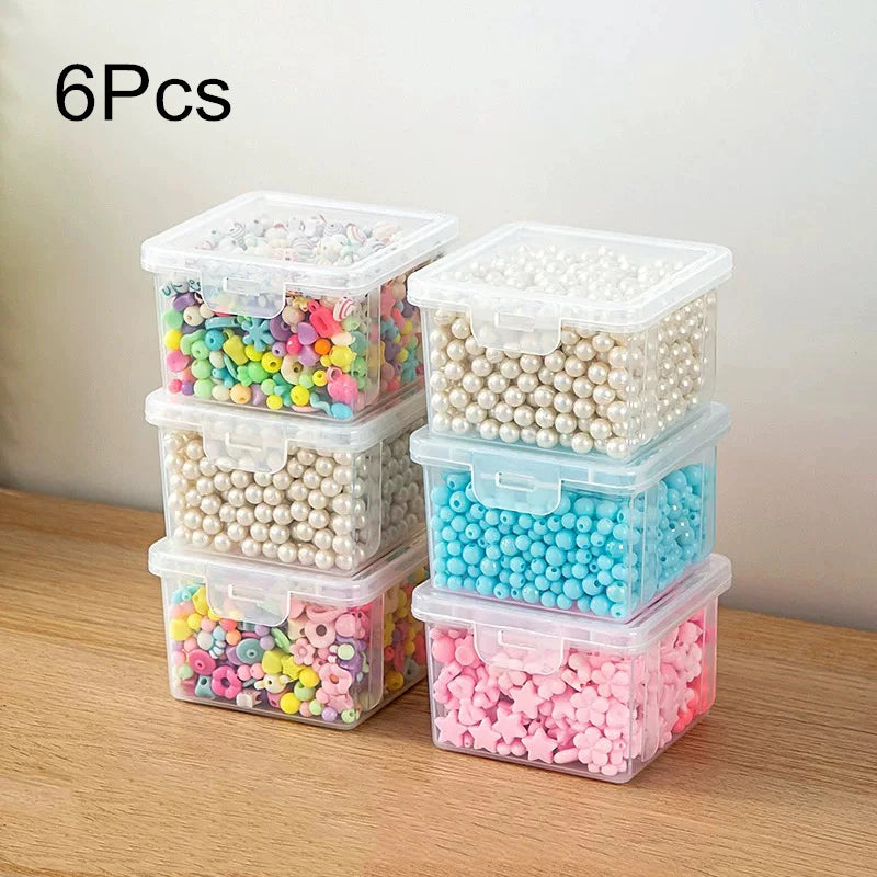 Household Hardware Parts Box, Screw Storage Box, Transparent Large Capacity Bead Jewelry Box, DIY Handicraft Accessories Box