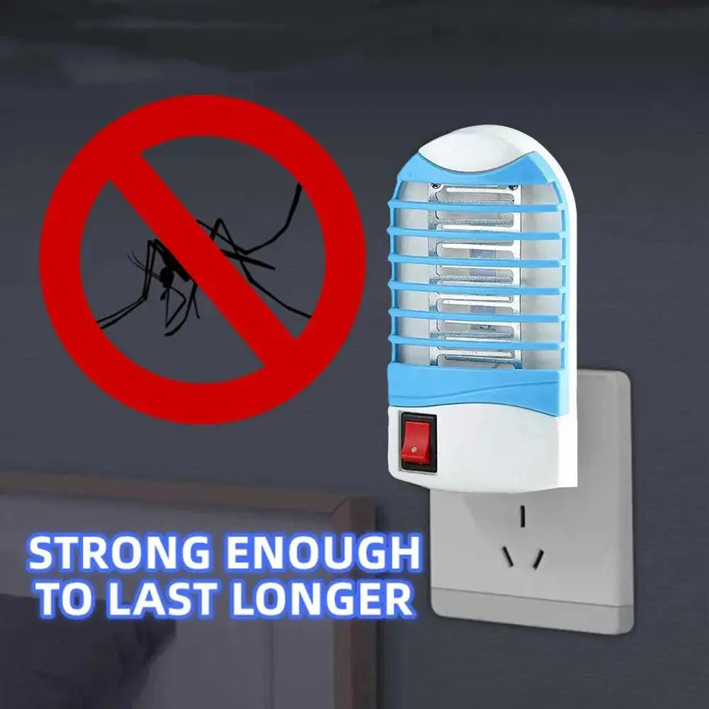 Portable Electric Mosquito Killer Lamp,UV Blue Light Insect Trap for Outdoor & Bedroom, Silent Mosquito Repellent with LED Night