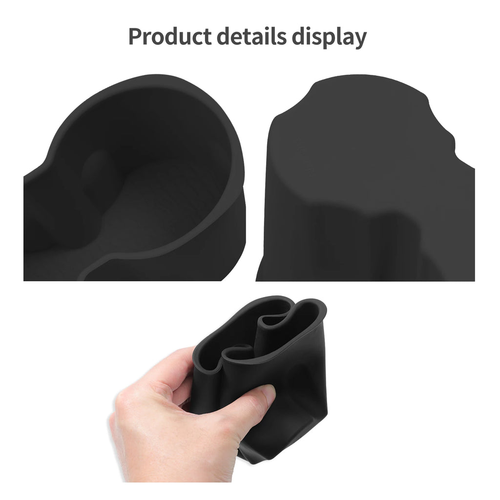 LUCKEASY for BYD Yuan Pro 2024 Car Cup Holder Central Control Drinks Holder Silicone Storage Tray Interior Accessories