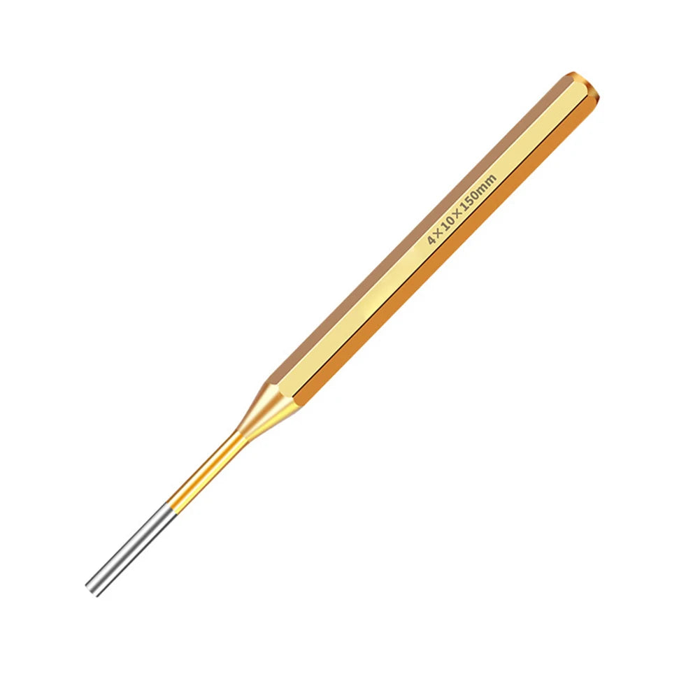 1Pc Heavy Duty Brass Pin Punch Remover 2-10mm With Chisel And Cone Tips For Watch Repair Drilling Marking 150mm