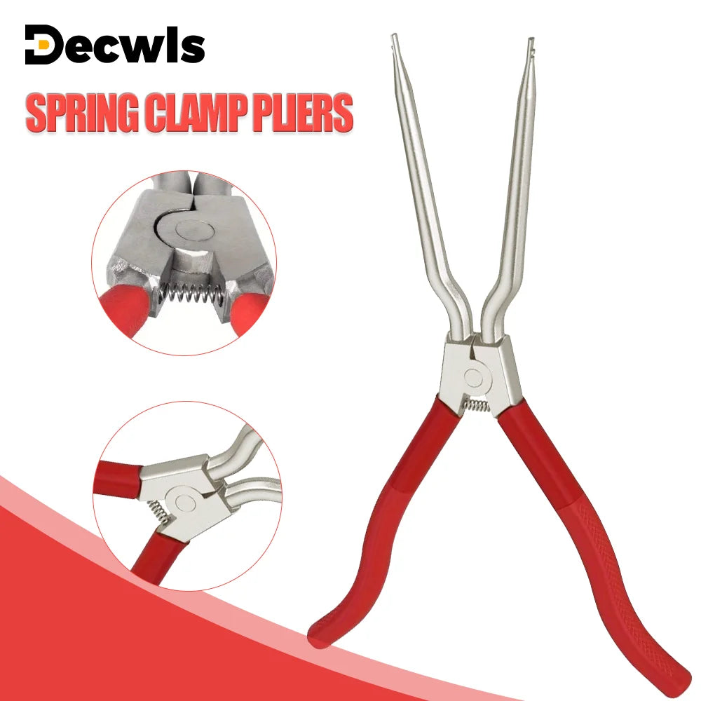 Portable Spring Clamp Pliers Washing Machine Door Spring Expansion Tool with Spring-loaded Labor-saving for Prevent Tool Rusting