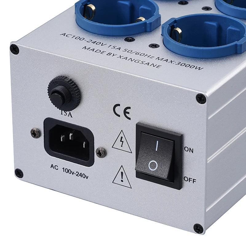 Pawalle tp80 power filter socket EU pure copper gold-plated socket with noise reduction and surge prevention