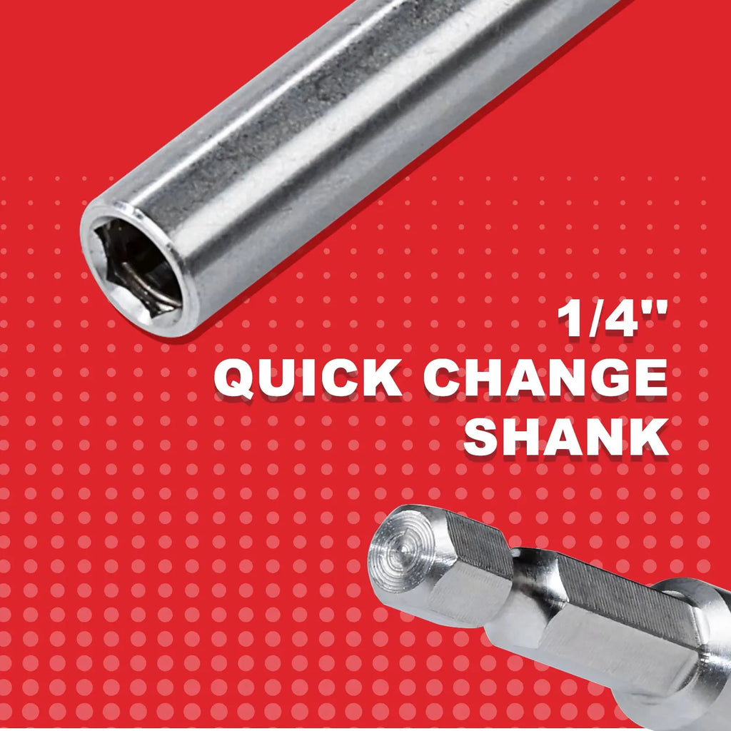 Geinxurn 6in Magnetic Hex Quick Change Bit Extension Holder, Motorcycle Repair Tools&Suitable for Motorcycle Maintenance