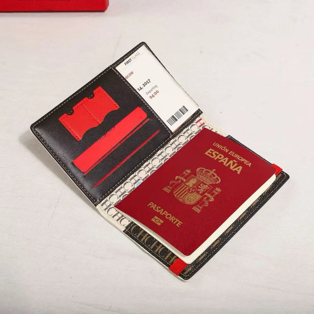 CH Travel Document Card Bag Passport Protective Case Storage Bag Overseas Ticket Holder