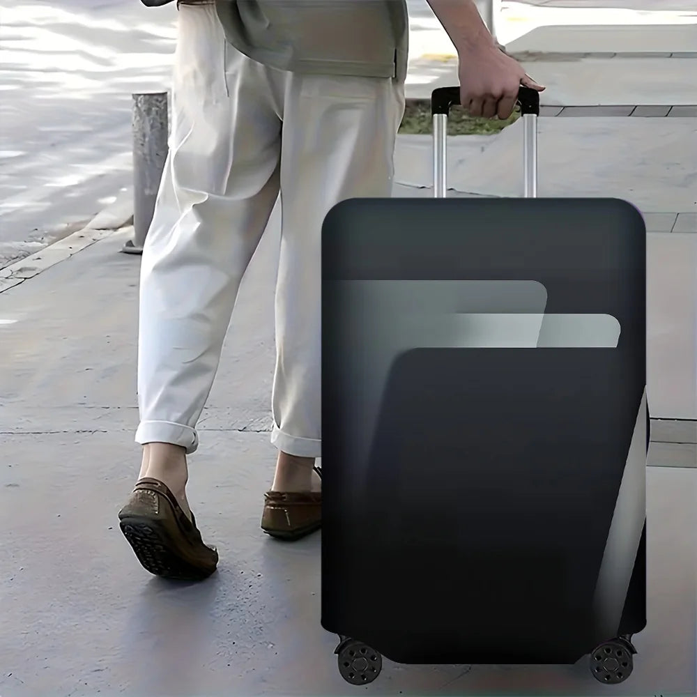1PC abstract geometric cover for 18-32 inch luggage; dust and elastic travel accessories to effectively protect your luggage