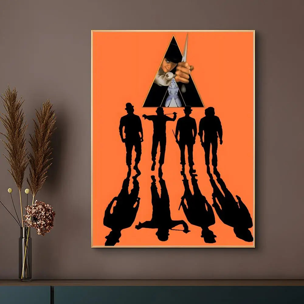 Classic Movie A Clockwork Orange Poster HD Waterproof Self-Adhesive Wall Art – Multi-Scene Use, Top Gift Pick