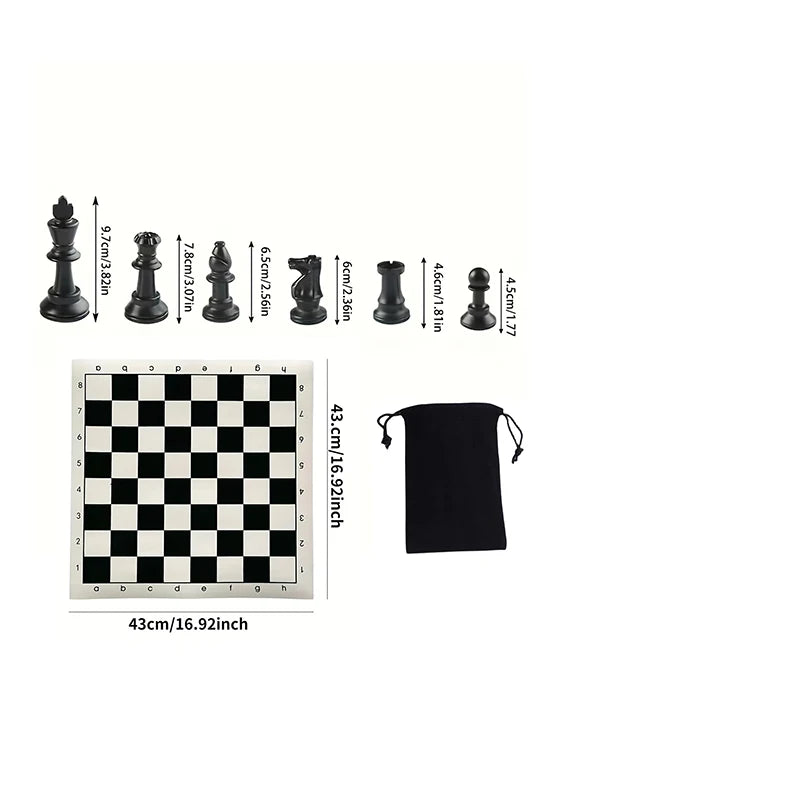 32pcs Wooden Chess Pieces Complete Chessmen wood Chess Set Chess Piece Accessories