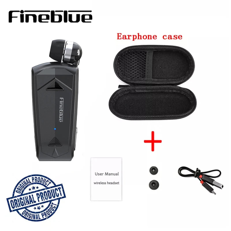 Fineblue F520 Mini Wireless Earphone Bluetooth 5.3 Retractable Headset in Lotus One Ear Calls Remind Vibration Sport Headphone
