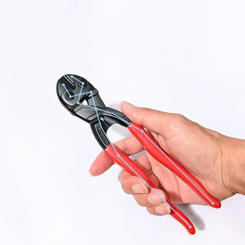 8/10inches Bolt Cutter High Leverage Bolt Cutter with Notch and Spring Industrial Wire Cutter Repair Heavy Duty Hand Tools